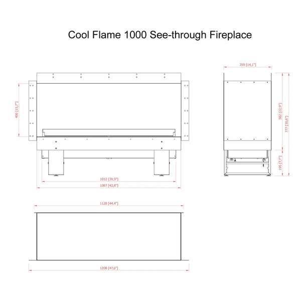 Cool Flame 1000 – krb na rozdelenie miestnosti