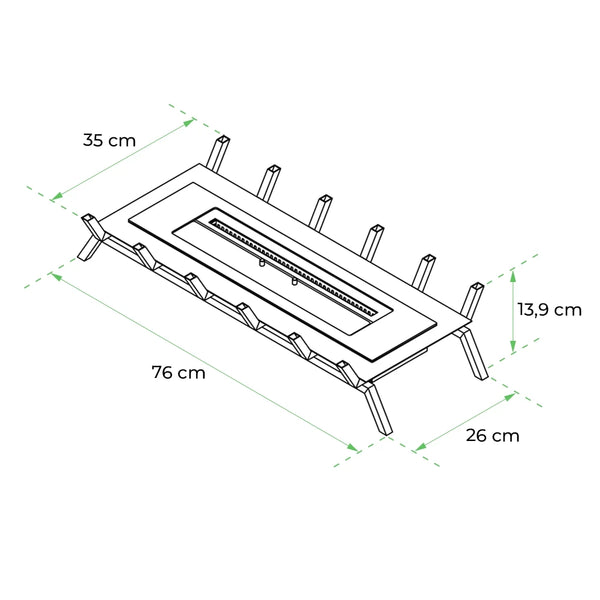 Biokrbový rošt XL – 80 cm