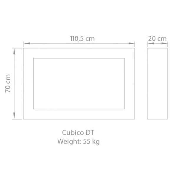 Safretti Cubico DT - brúsená oceľ