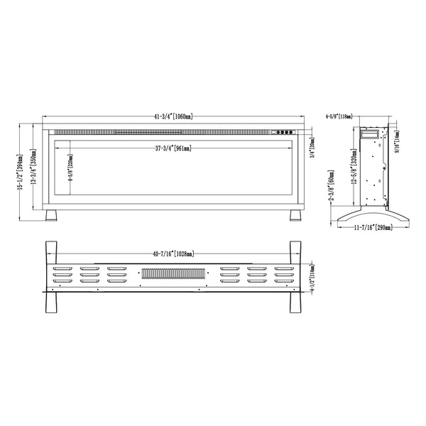 Regal 106 elektrický krb