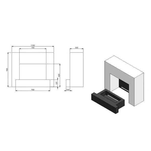 Glow Fire Hauptmann biely - OMC 600 | krb Opti-myst