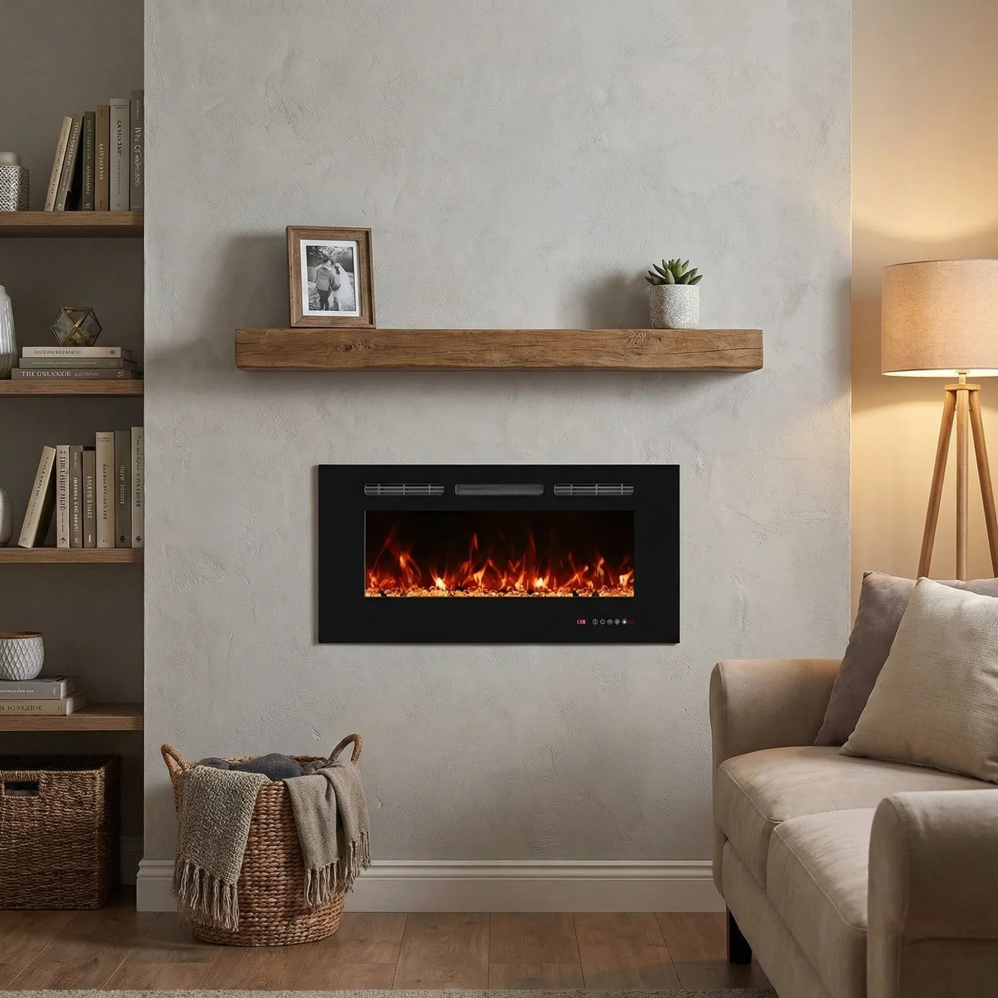 Horizontal Electric Fireplace