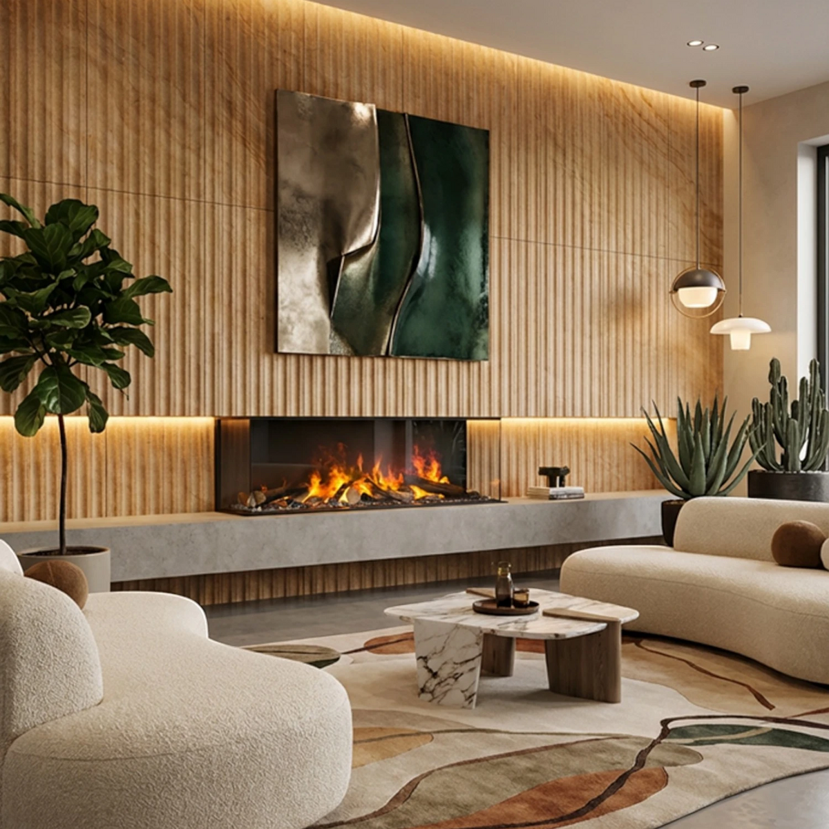 e-MatriX 1300-400 III - Water Vapour Fireplace