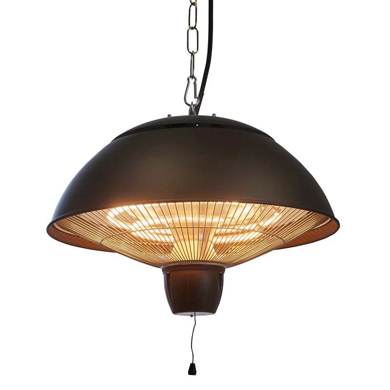 Závesný ohrievač na terasu 600-1500 W, HA, Ø42 cm