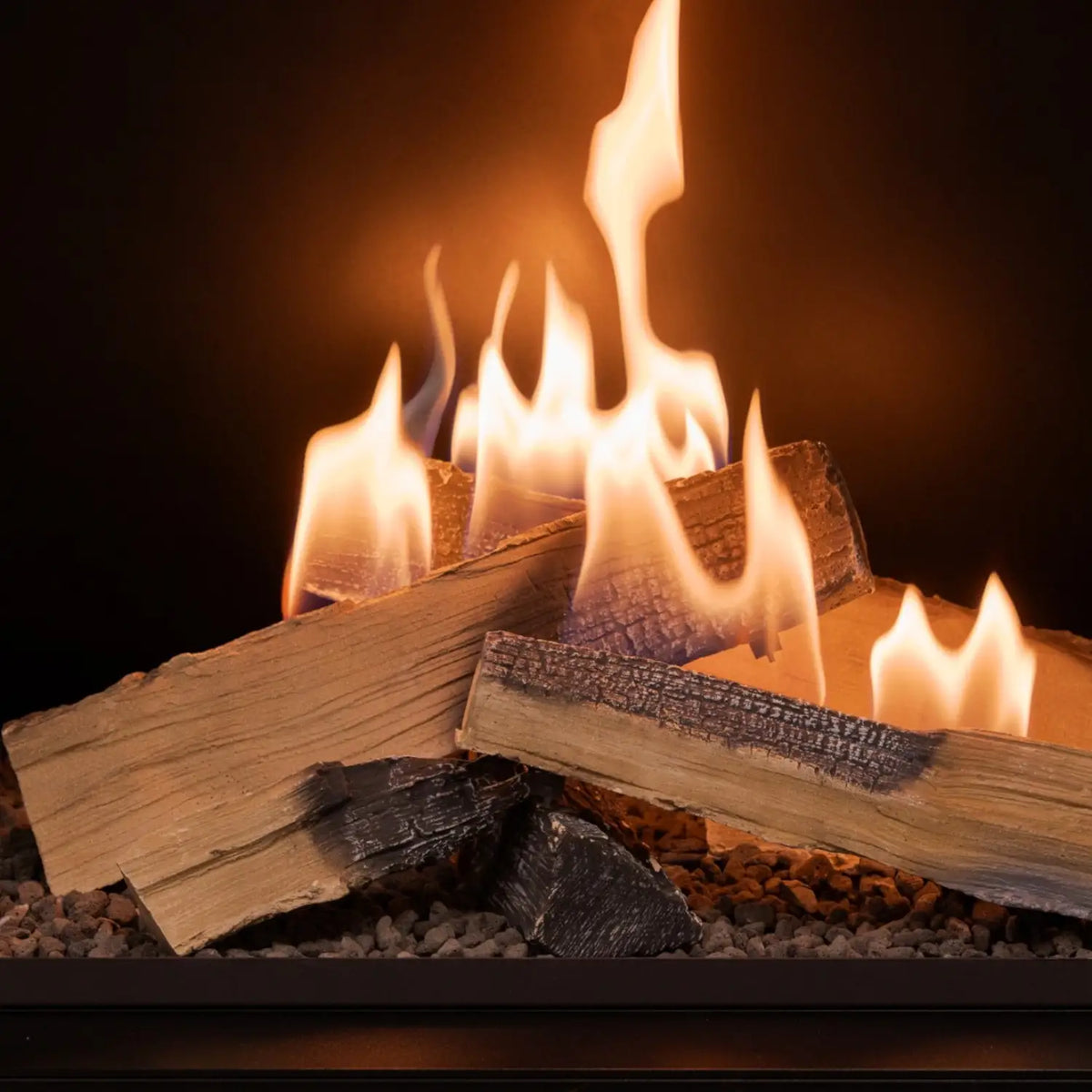 Flogs Box 800 Three-Sided (In-Room Vent) - Bioethanol Fireplace