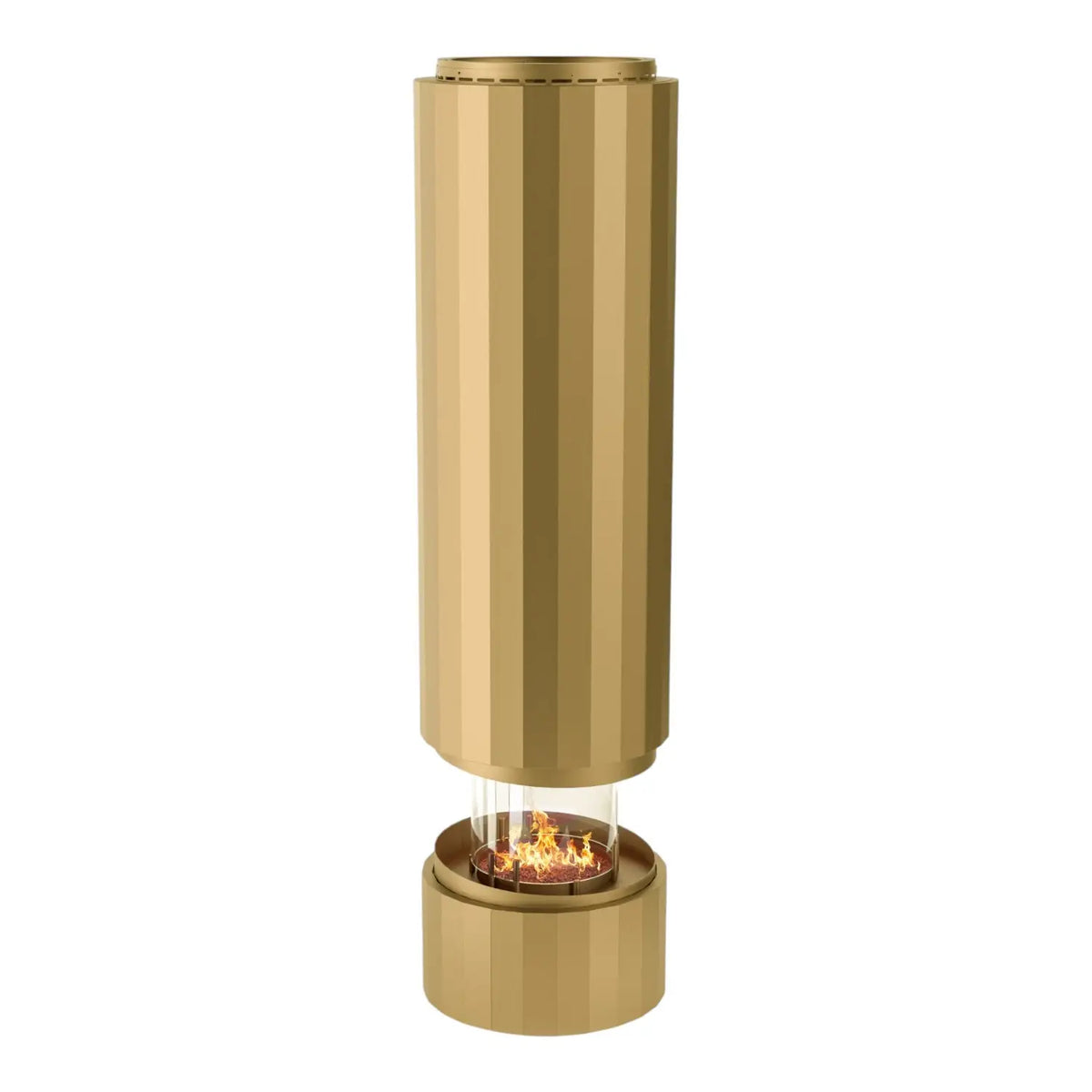 Pillar – Závesný bioetanolový krb – Metalická zlatá
