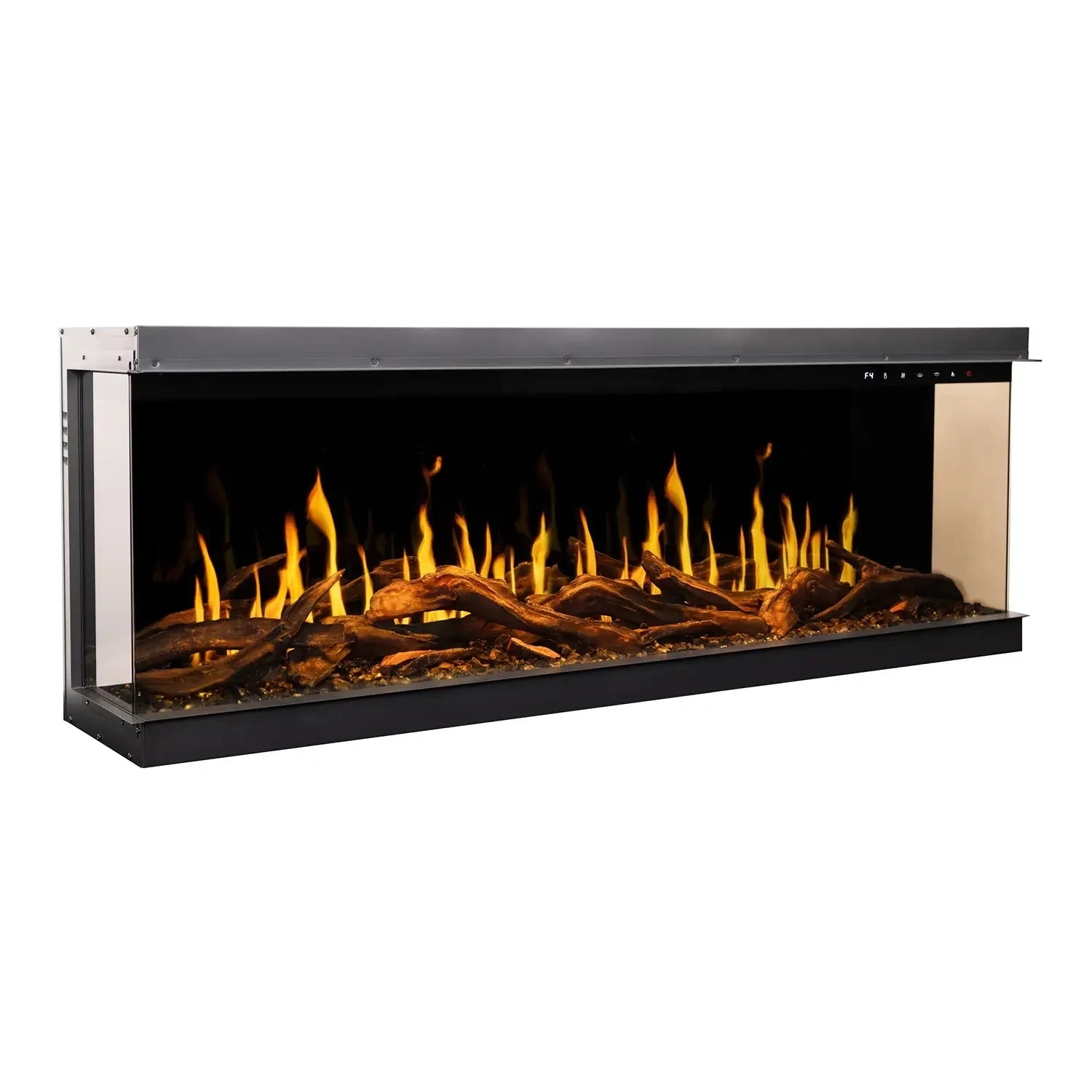 Gold 152 cm - Built-In Electric Fireplace