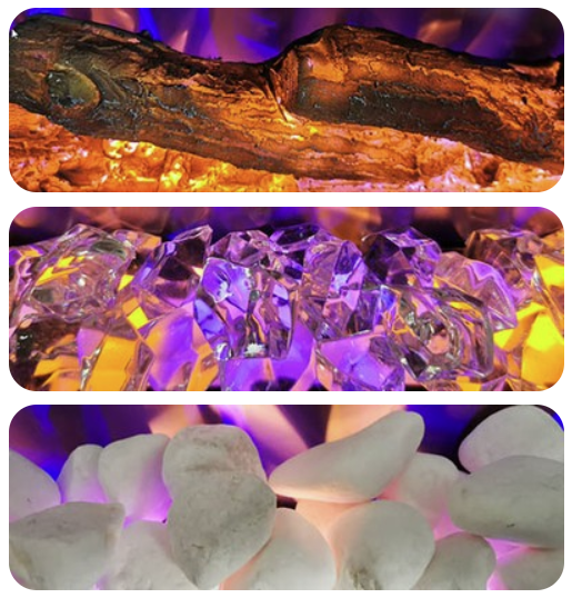 Aflamo LED Pro vstavaný elektrický krb – 80 cm