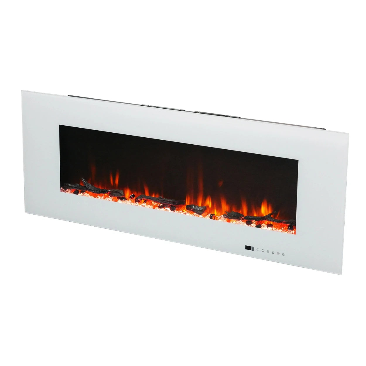 Azurite elektrický krb – biely – 127 cm