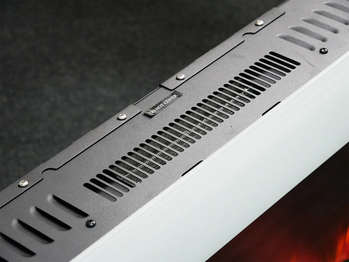 Azurite elektrický krb – biely – 127 cm