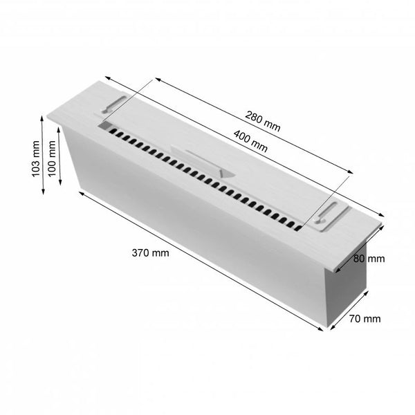 Slimline horák oceľový – 40 cm