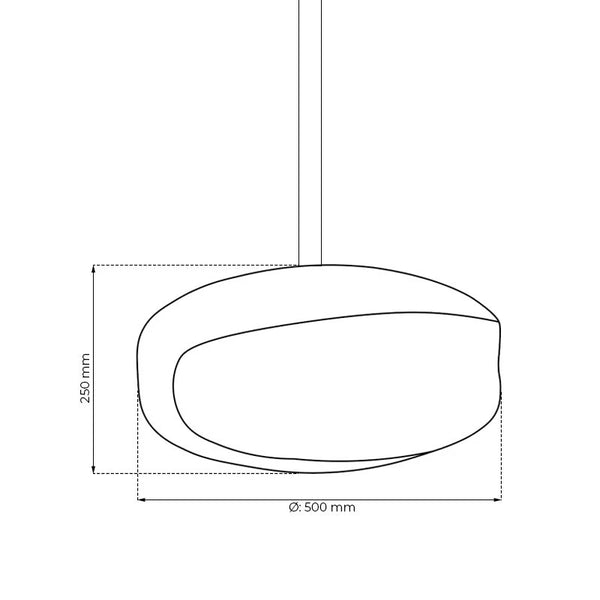 Steel UFO-50 Ceiling-mounted Bio Fireplace