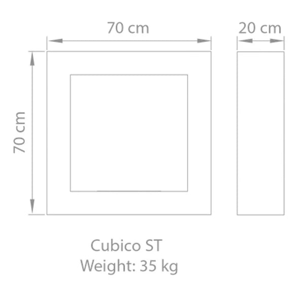 Safretti Cubico ST - brúsená oceľ