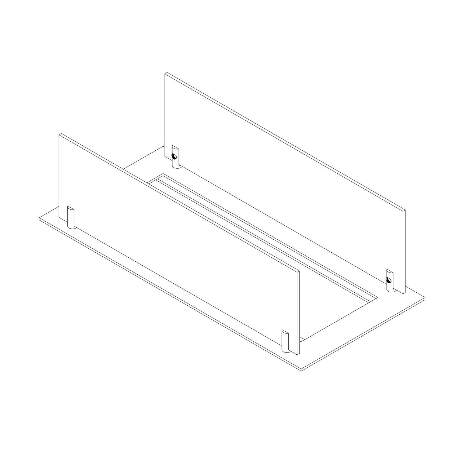 Vstavaný profil – 45 cm