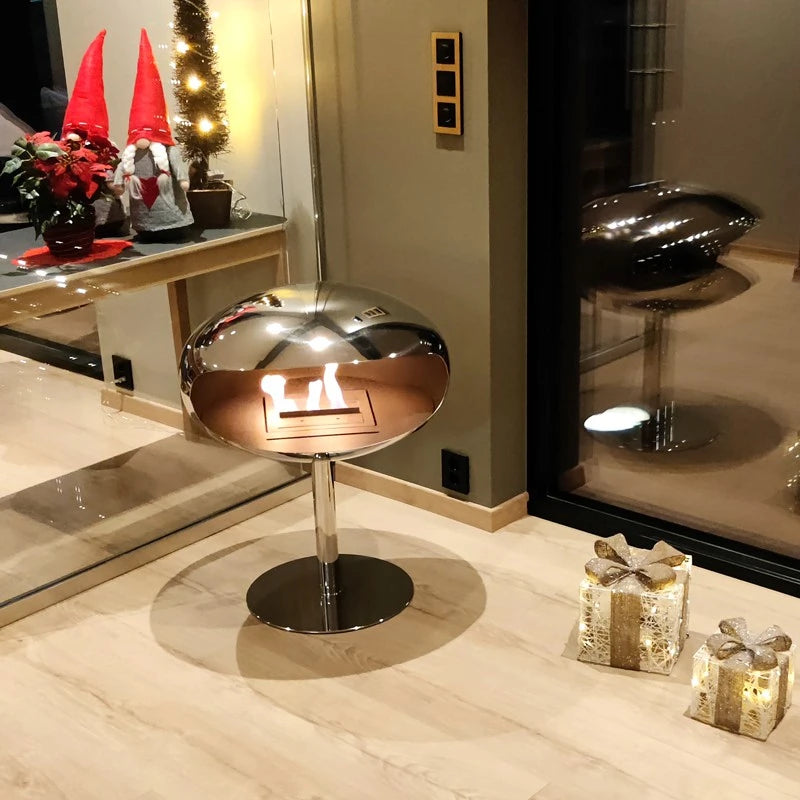 Cocoon Pedestal – leštená oceľ