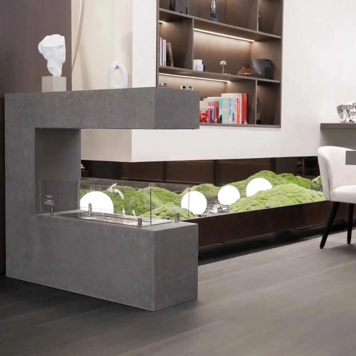 Krb na bioetanol Rotterdam – sivý odtieň Space Grey