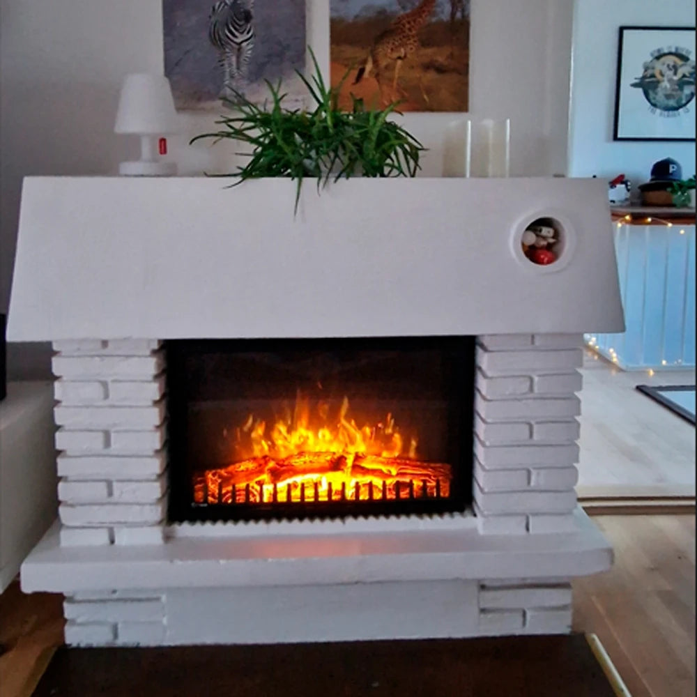 LED Klasický elektrický krb vstavaný – 67 cm