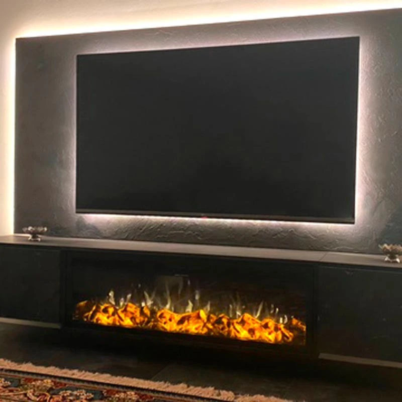LED Classic vstavaný elektrický krb – 129 cm
