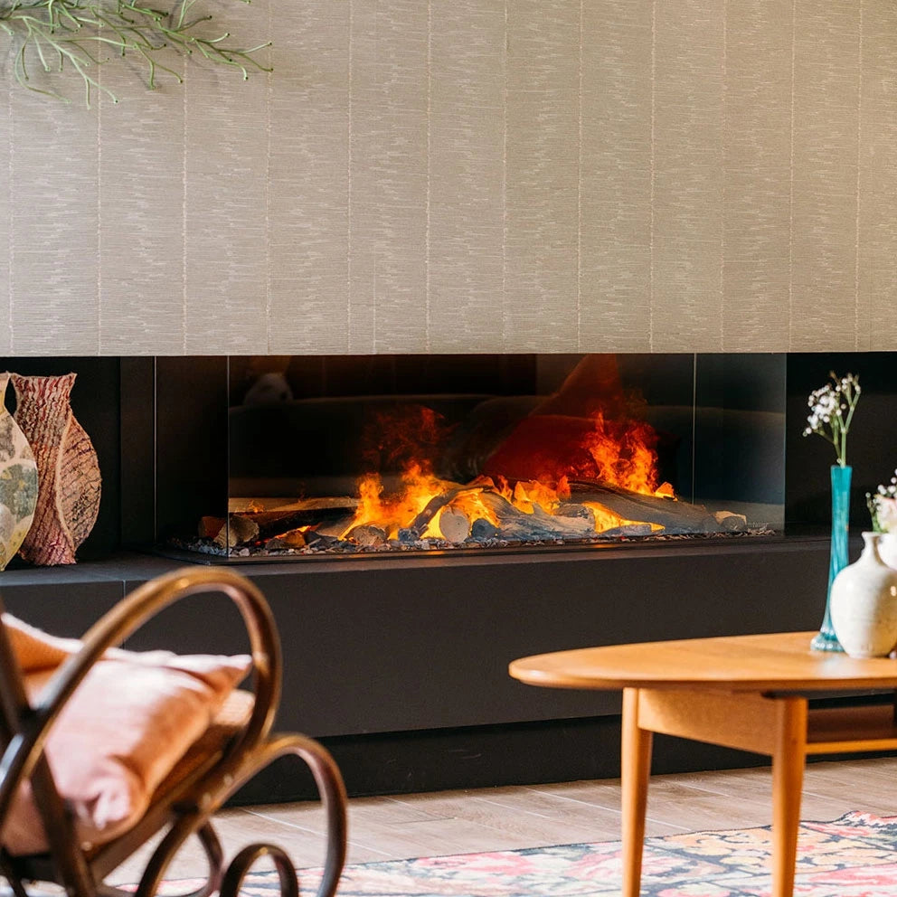Faber e-MatriX Linear 1300-400 II Wide and Narrow Water Vapour Fireplace