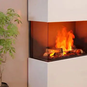 Sklenený panel Glow Fire pre krby na vodnú paru