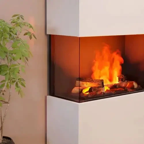Sklenený panel Glow Fire pre krby na vodnú paru