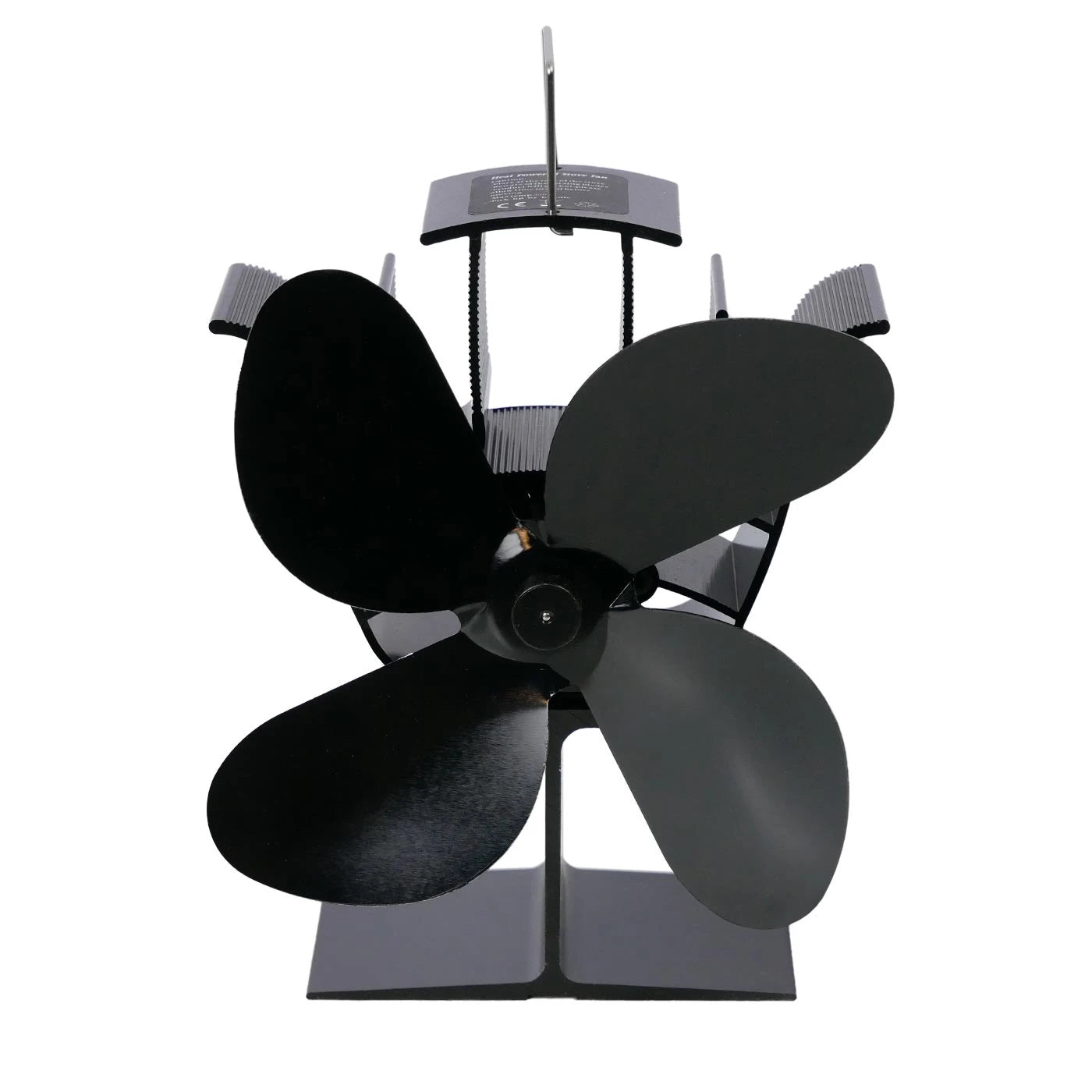 Kompaktný ventilátor na kachle poháňaný teplom – 4 lopatky | oceľ