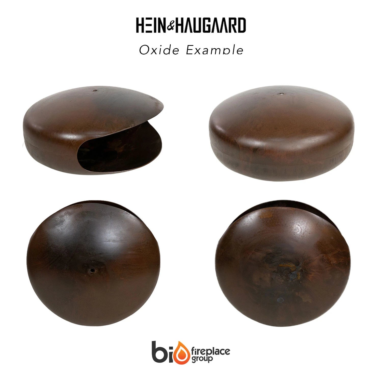 Hein and Haugaard Oxide UFO-60 ceiling-mounted bio fireplace