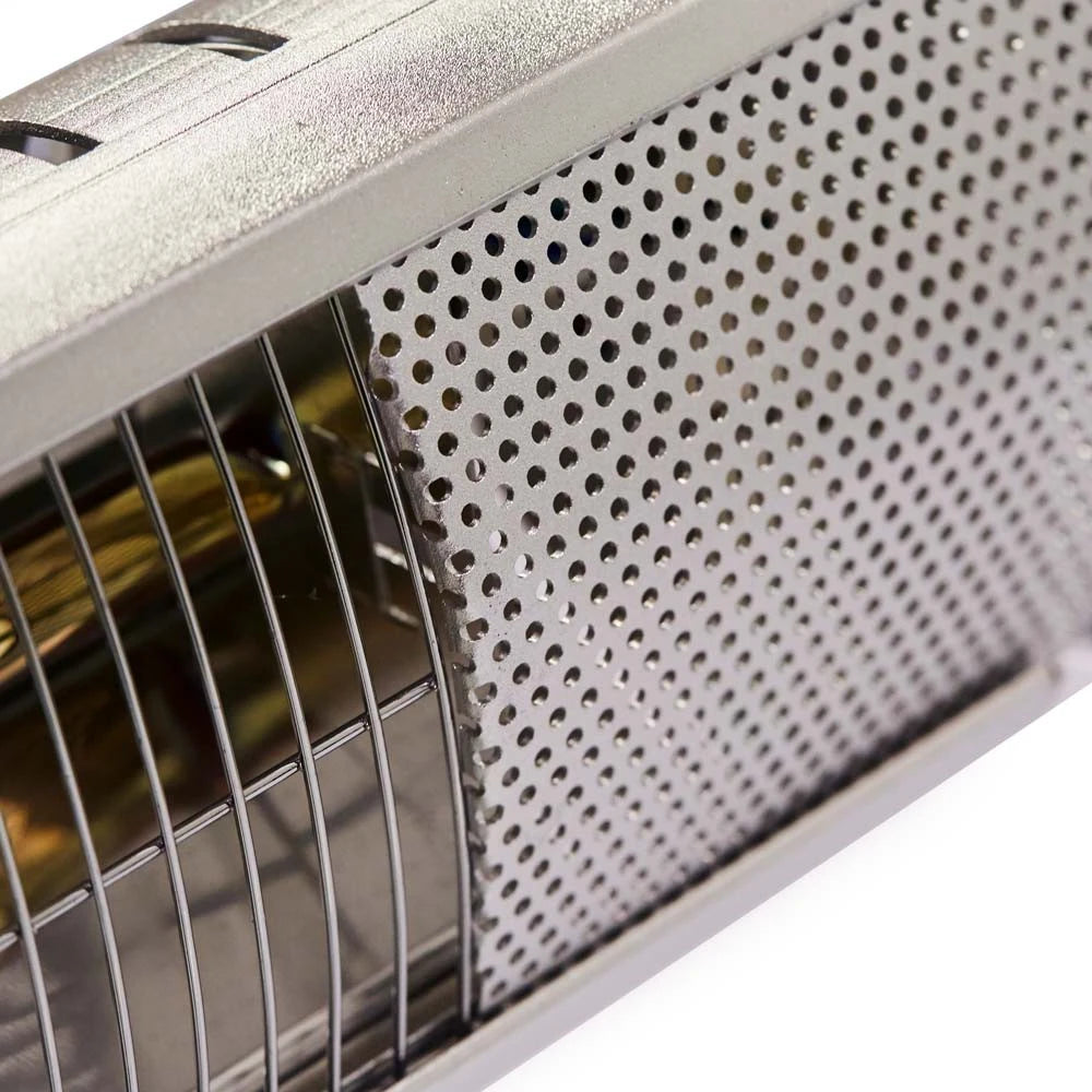 Voľne stojaci terasový ohrievač 1500 W, GT, strieborný
