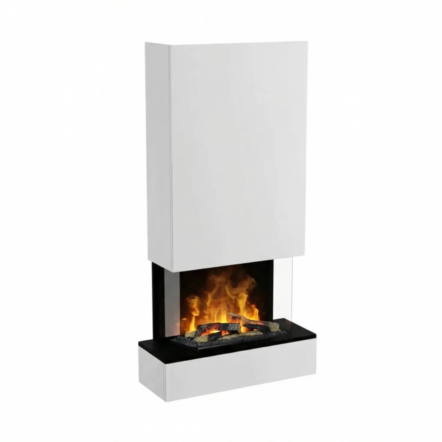 Hölderlin Tall White OMC 600 – Nástenný krb na vodnú paru
