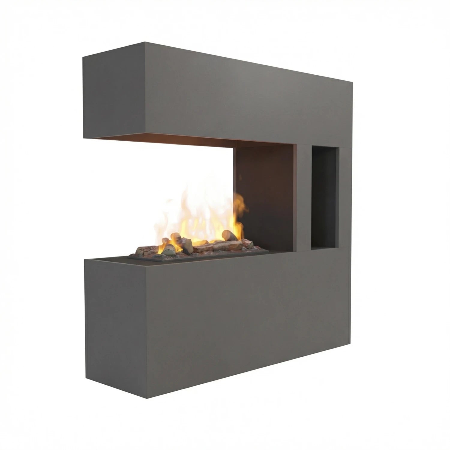 Schiller Pocket Grey - OMC 600 | Voľne stojaci krb na vodnú paru