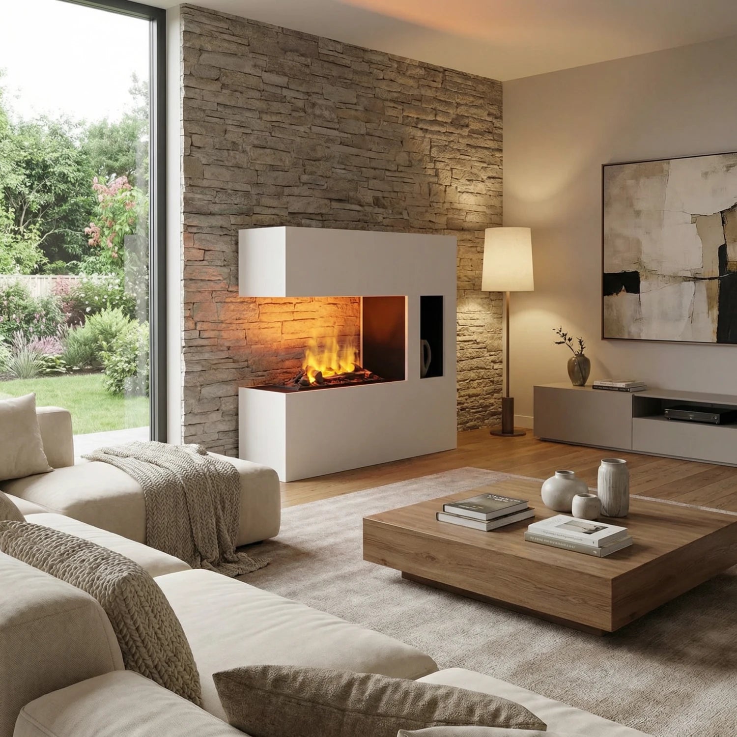 Schiller Pocket White - OMC 600 | Voľne stojaci krb na vodnú paru