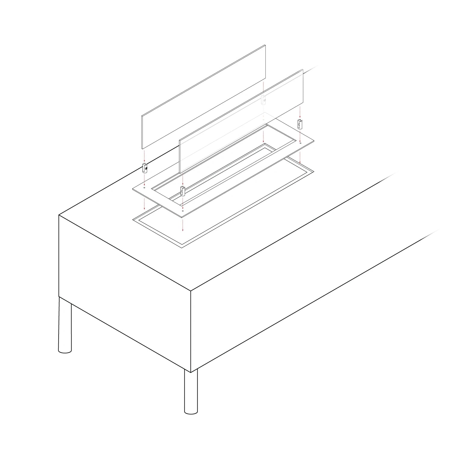Vstavaný profil – 100 cm