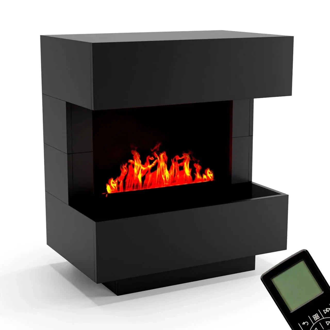 Kleist Black – OMC 600 parový krb – čierny