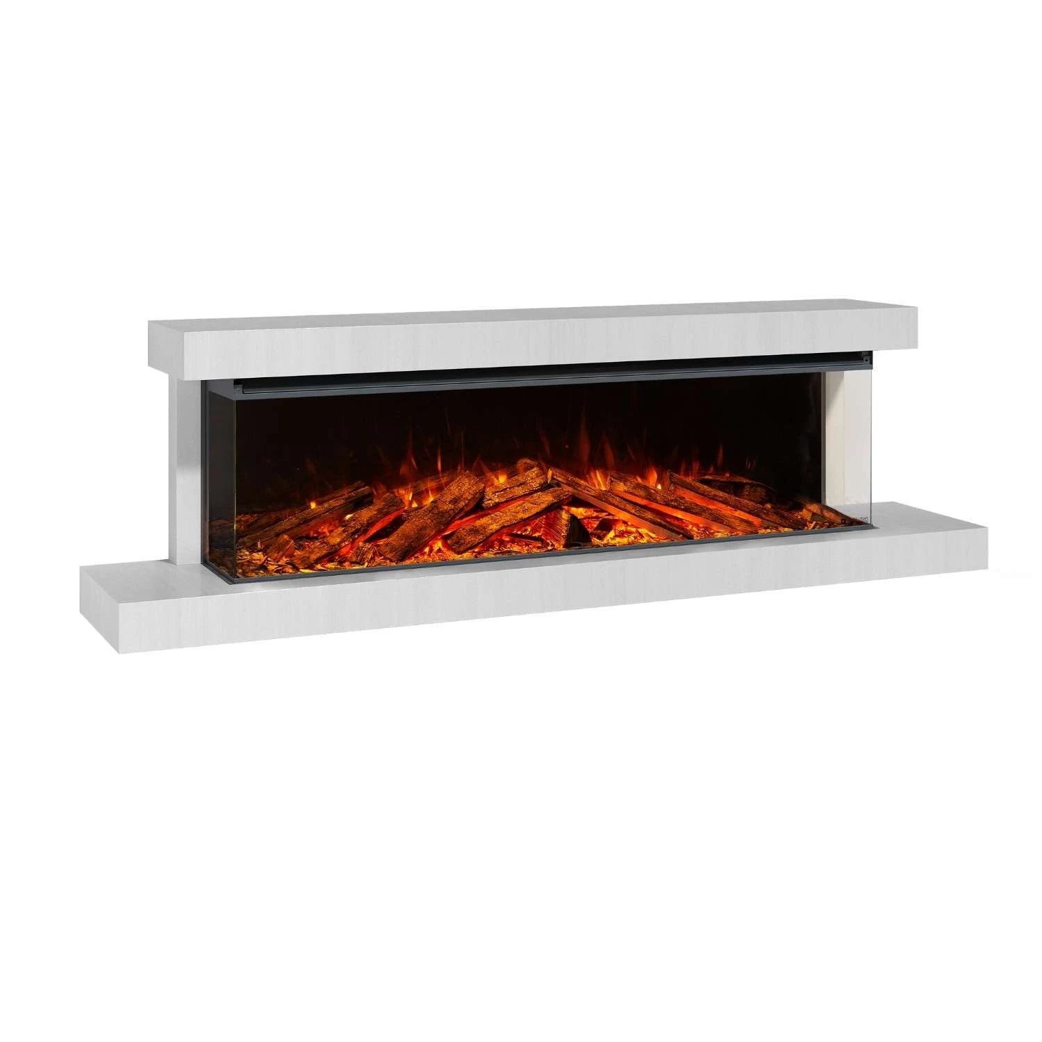 Lumen 1600 nástenný elektrický krb – kriedový