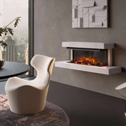 Lumen 870 nástenný elektrický krb – kriedový