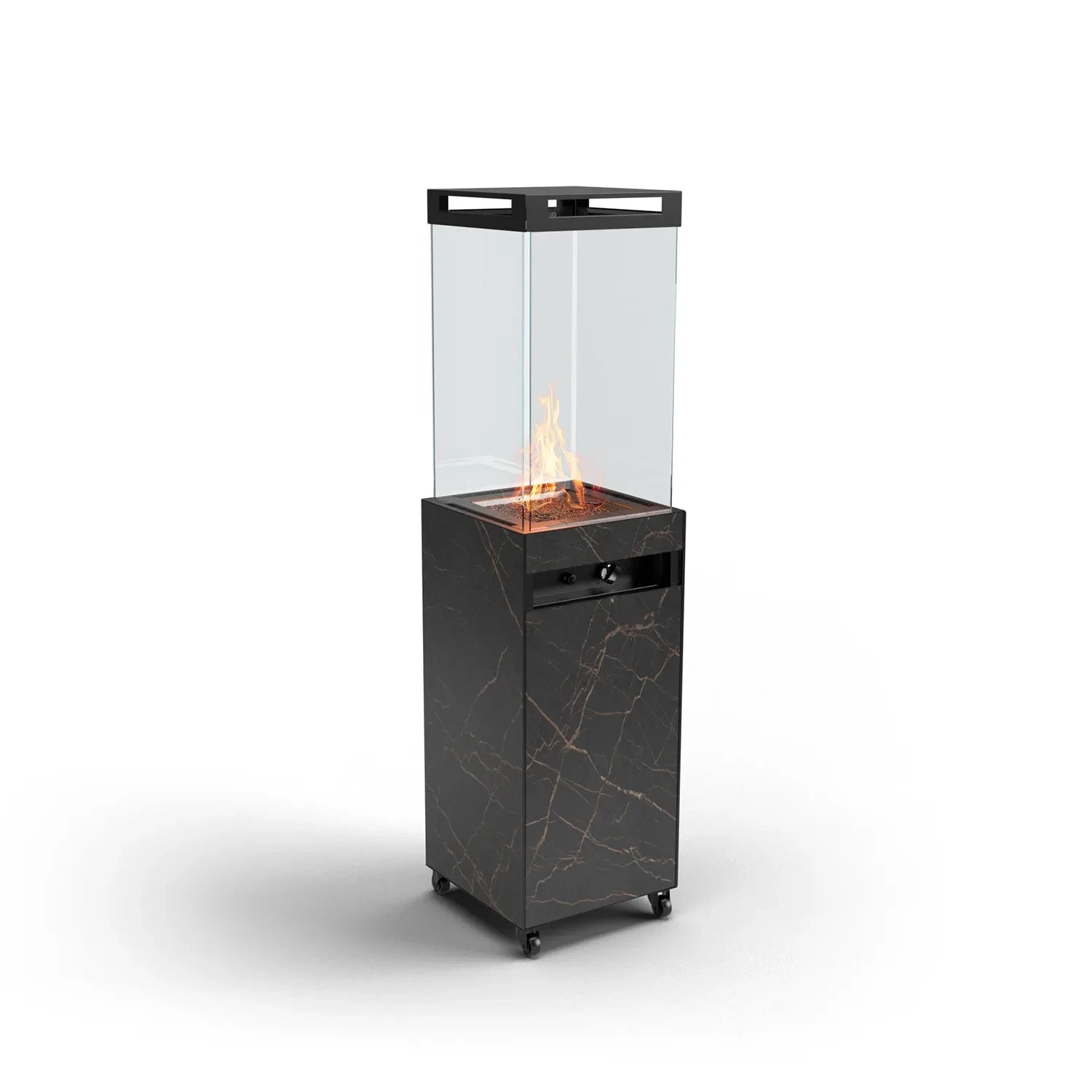 ZOIA Outdoor Gas Fireplace in Black