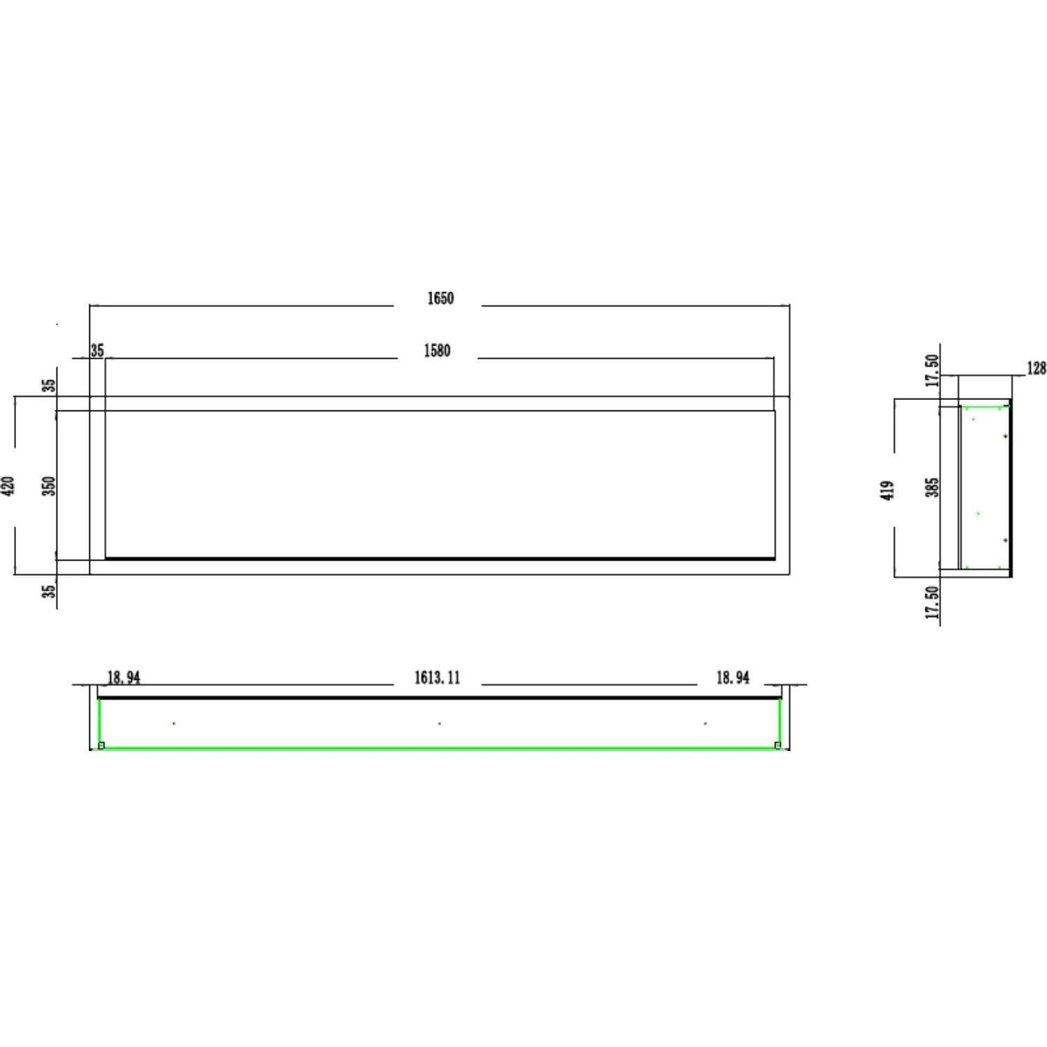 Elektrický krb Aflamo Pride Slim 165 cm