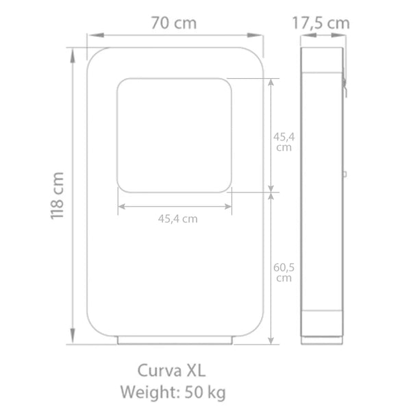Safretti Curva XL - biely
