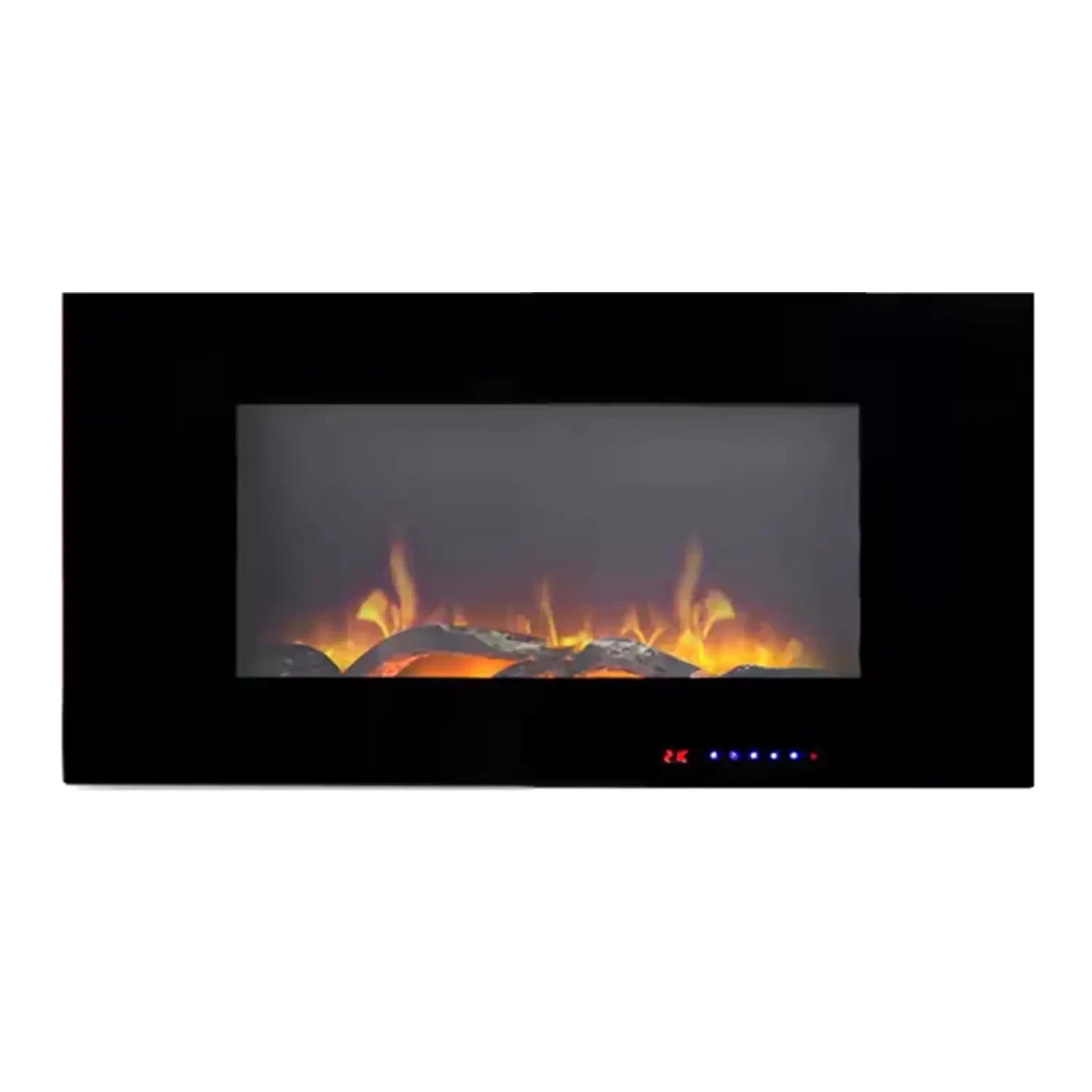 Azurite nástenný elektrický krb – čierny – 91 cm