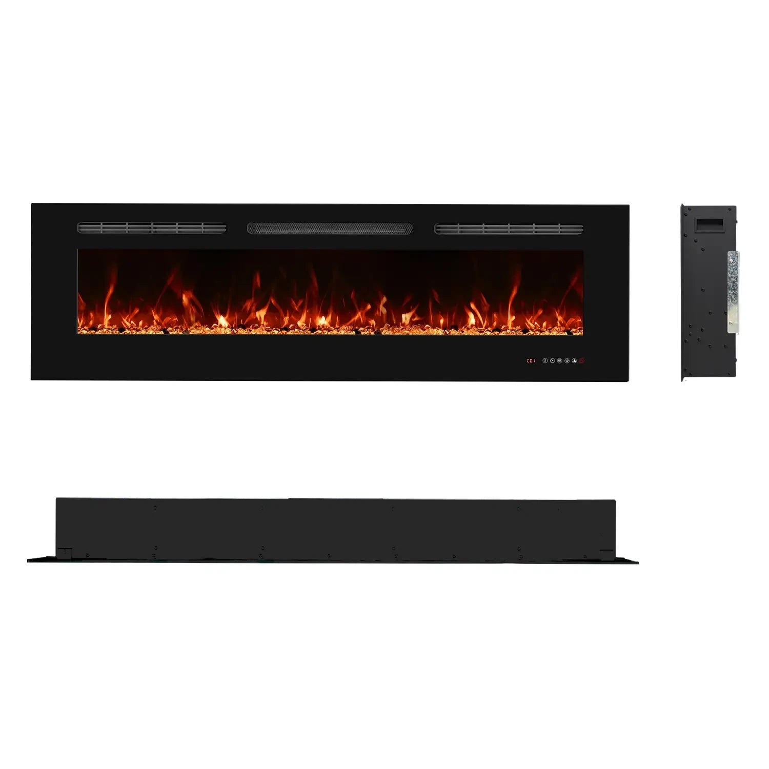 Titanite vstavaný elektrický krb – 152 cm
