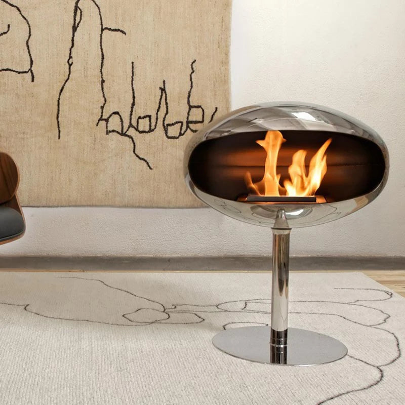 Cocoon Pedestal – leštená oceľ