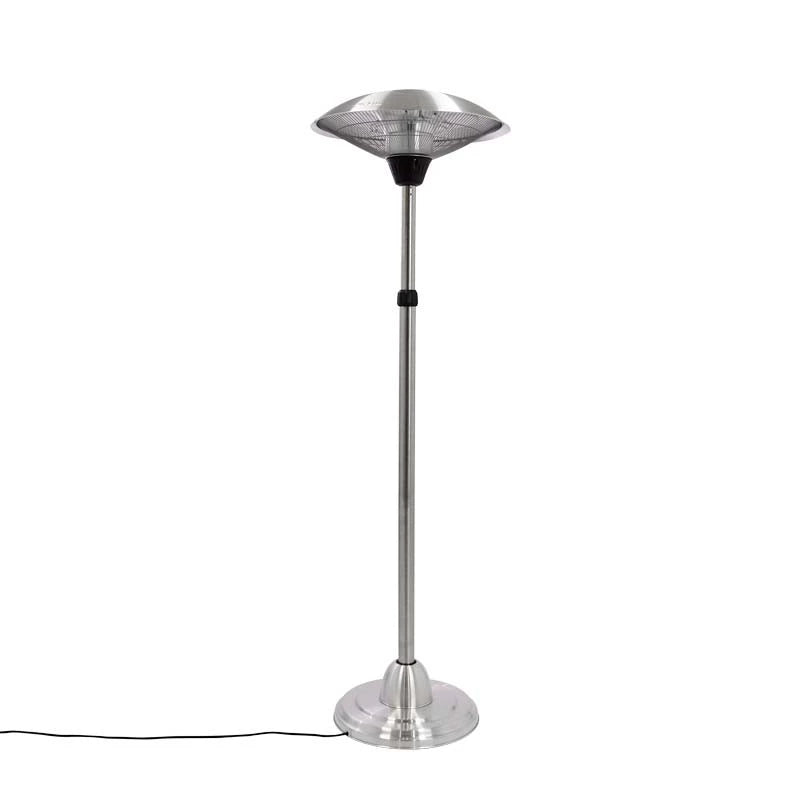 Stojaci teleskopický ohrievač 900-1200-2100 W strieborný