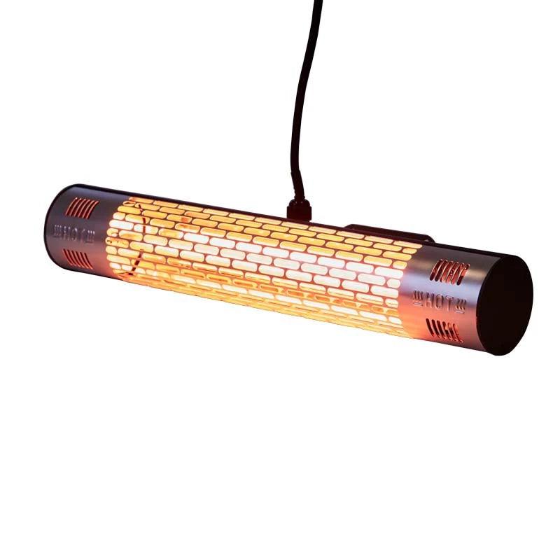 Nástenný ohrievač na terasu 1500 W, GT, čierny